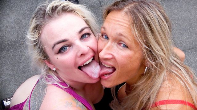 Nora & Harley – Outdoor Gangbang mit Creampies und Cumkiss