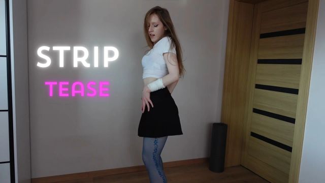 Striptease to fully nude