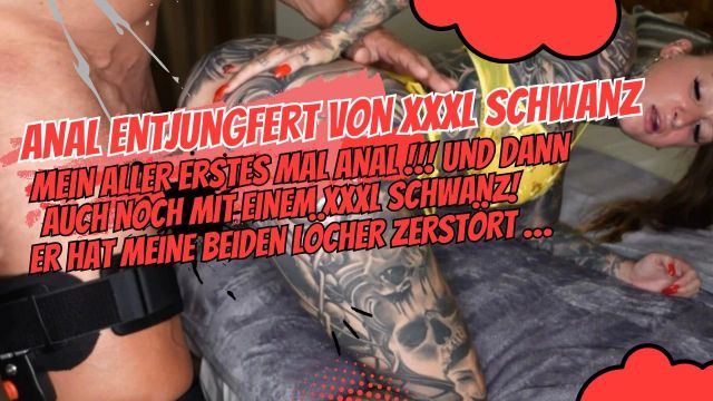 Anal entjungferung von XXXL Schwanz