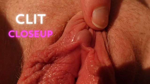 I pull the hood off my clit and show it to you up close